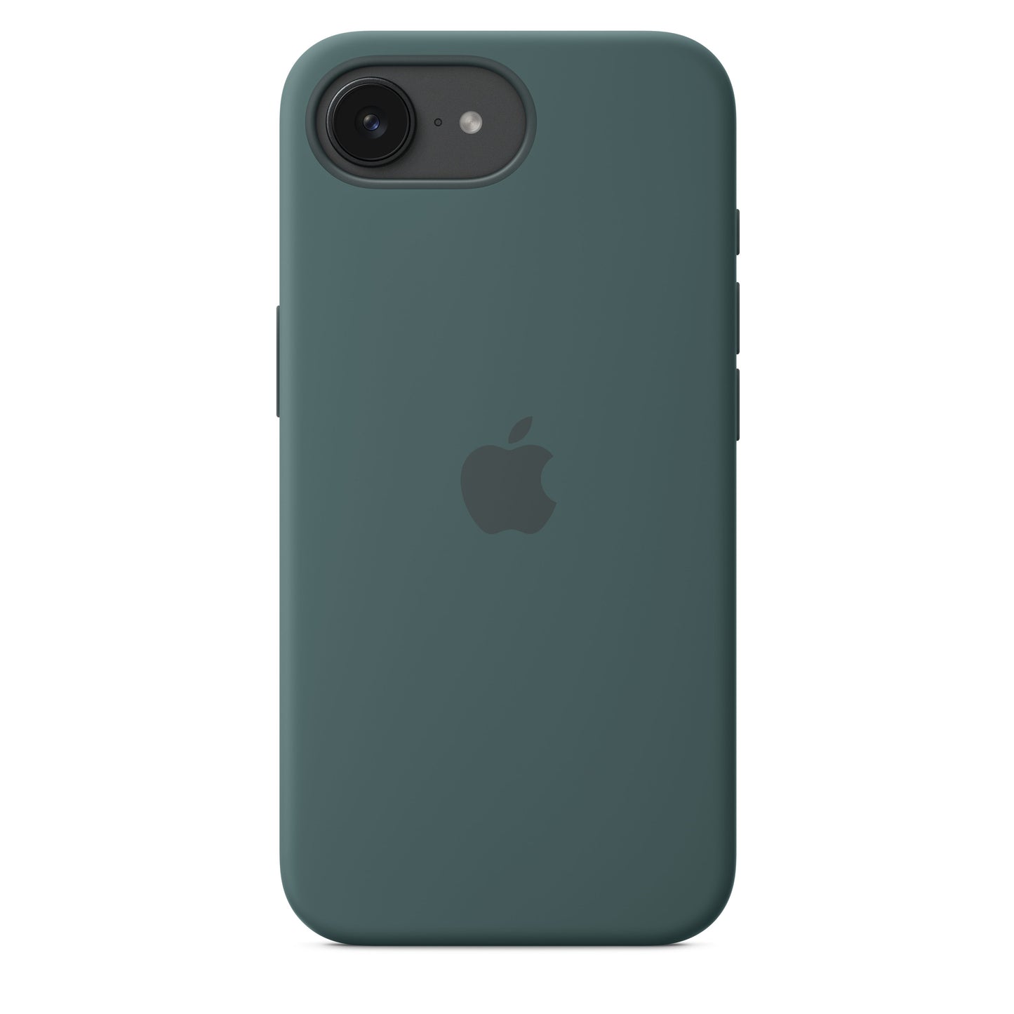 Capa em silicone para iPhone 16e – Verde lago