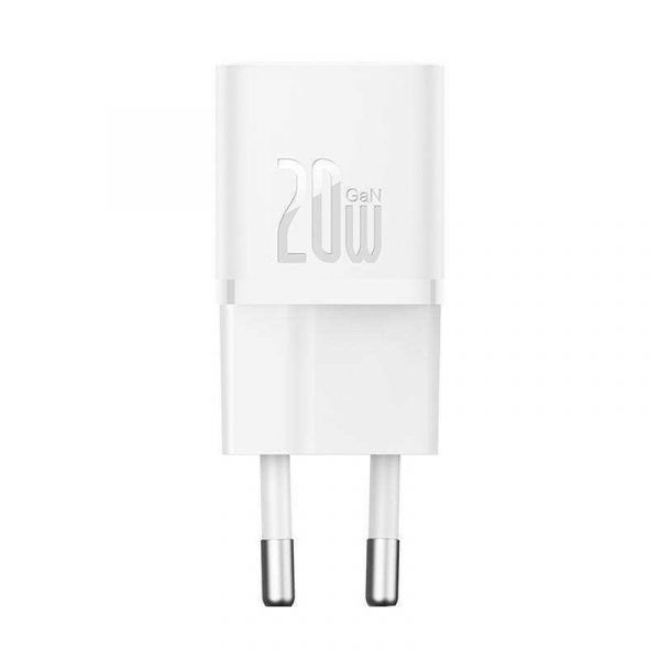 Carregador usb-c baseus branco 20w