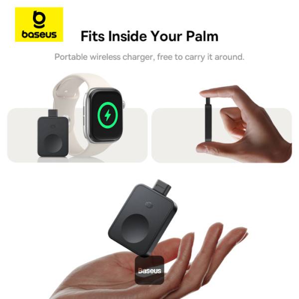 Baseus Carregador Magpro Magnetic Wireless Charger For E-Watch 2.5W Cosmic Black