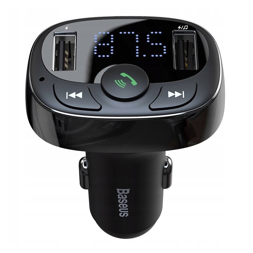 T-Type S-09A Bluetooth Mp3 Car Charger Standard Edition Preto