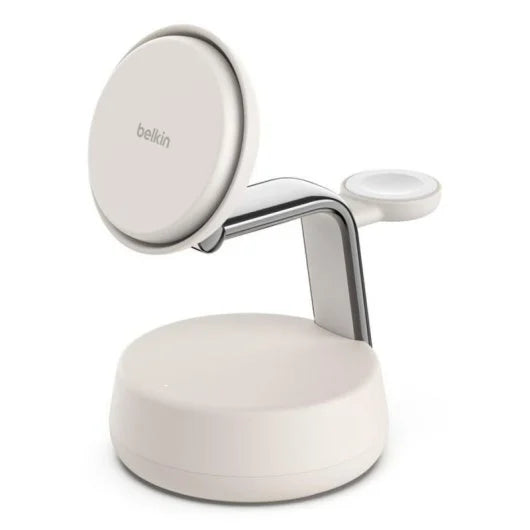 Carregador Belkin UltraCharge Pro 25w 3 em 1 Magsafe Qi2 Areia