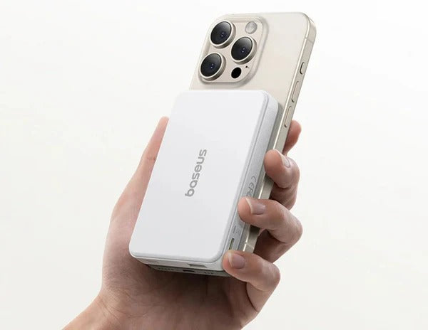 PowerBank Baseus Airpow Ii Qi2 Magnetic 10000Mah 22.5W Moon White
