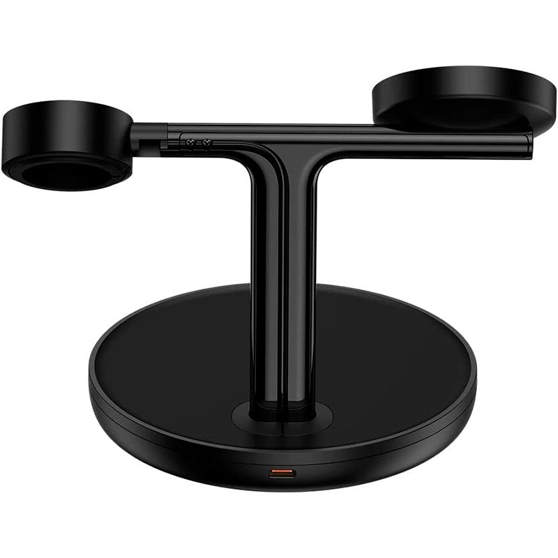 Carregador Wireless 3 Em 1 Preto Com Carregador 20W