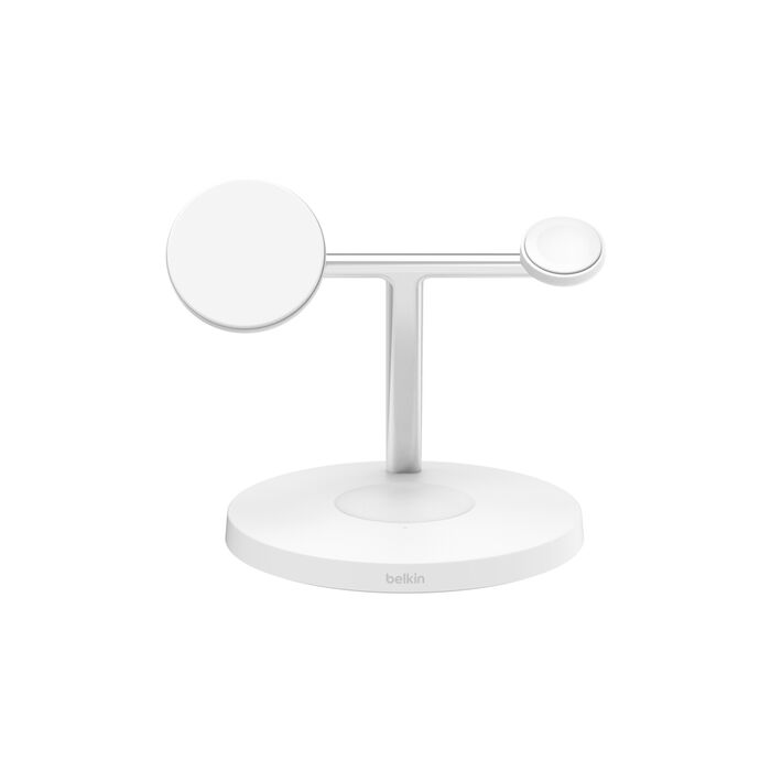 Belkin BoostCharge Pro 3-in-1 Wireless Charging Stand with Qi2 15W White