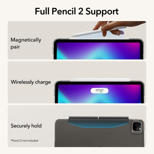 Capa Ascend Trifold iPad Pro 12.9 (2021/2022) - Preto