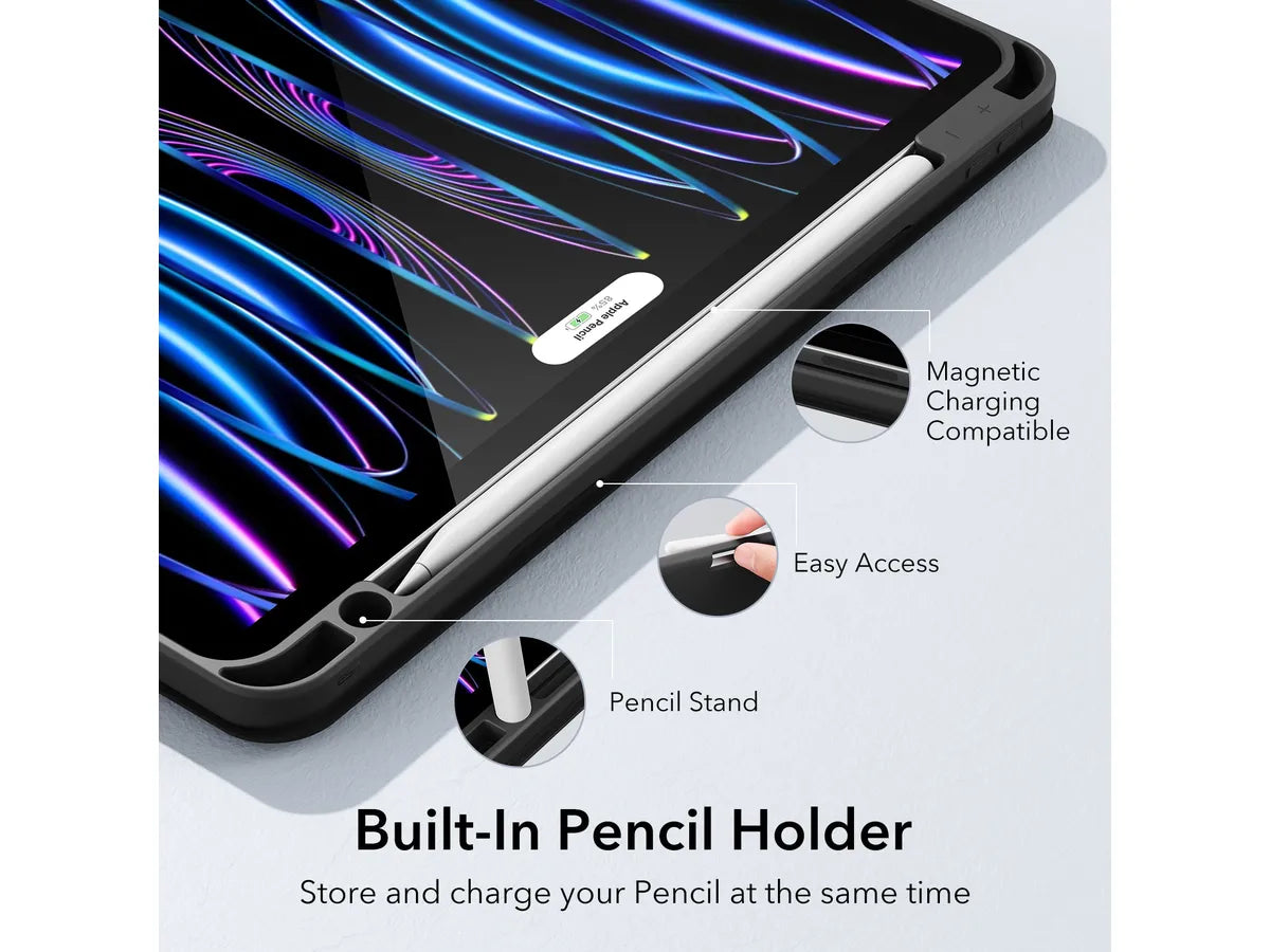 Capa ESR Rebound Pencil iPad Pro 12.9P 2021/2022 Preto