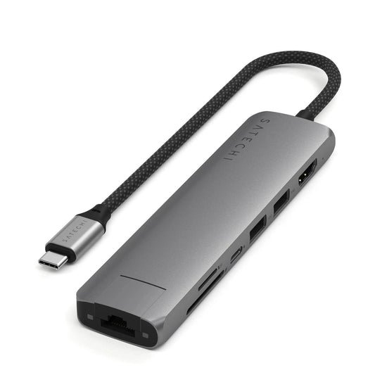 Multiport Adapter Satechi USB-C Slim 7in1 (space grey)