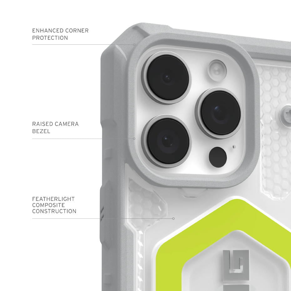 UAG Pathfinder Clear Magsafe iPhone 16 Pro Max (neon)