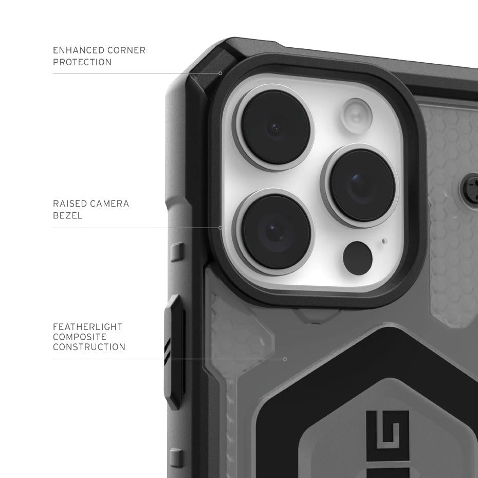 UAG Pathfinder Clear Magsafe iPhone 16 Pro Max (ash)