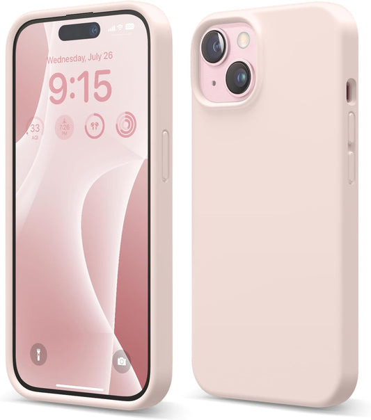 Silicone Case iPhone 15 Lovely Pink