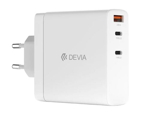 Carregador de Parede Devia Extreme Speed PD 2C GaN 140W – Branco