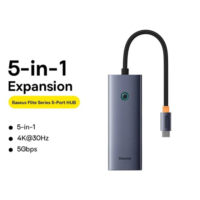 FLITE SERIES 5-PORT HUB Dock SPACE GREY