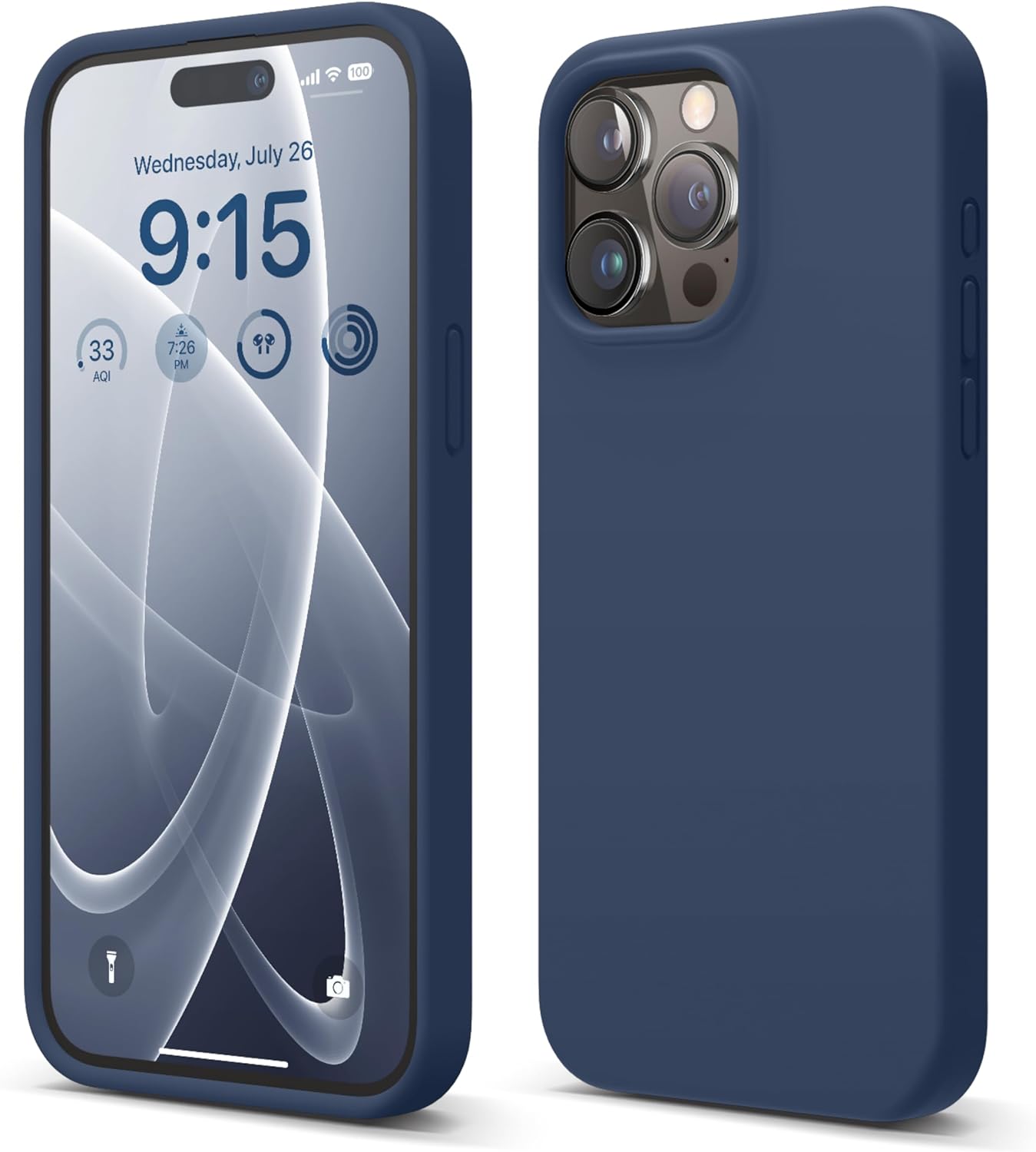Silicone Case iPhone 15 ProMax Jean Indigo