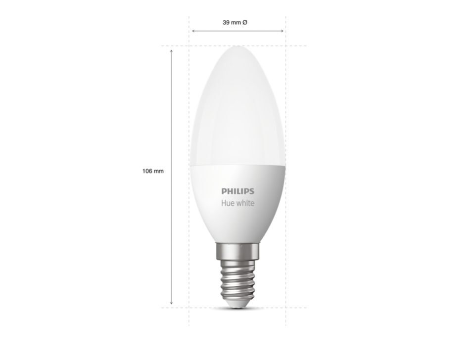 Lâmpada Philips E14 HUE Branca