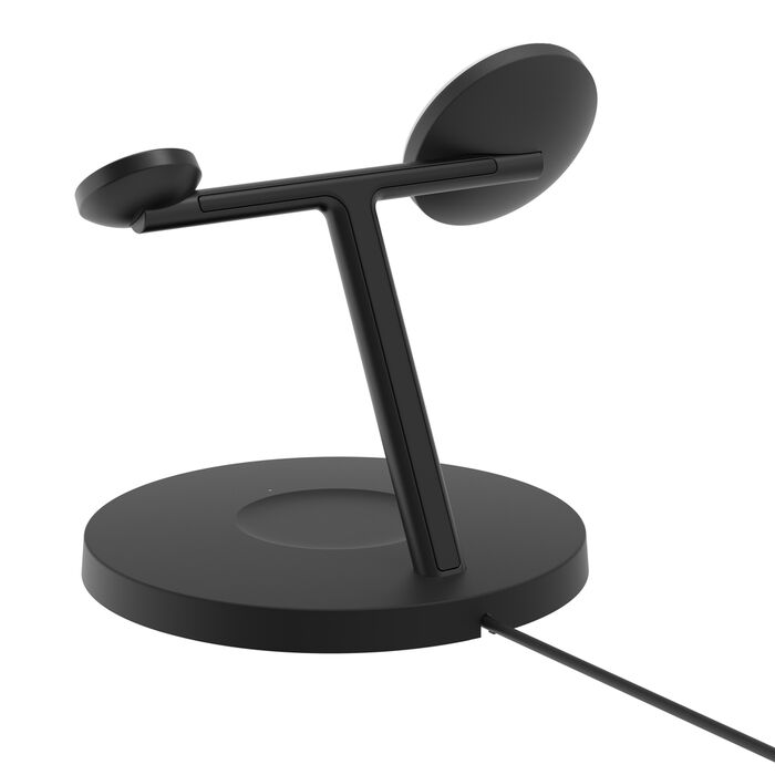 Belkin BoostCharge Pro 3-in-1 Wireless Charging Stand with Qi2 15W Black