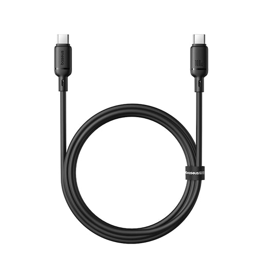 Baseus Cabo Silky Series Fast Charging Cable Type-C To Type-C 100W 1M Cluster Black