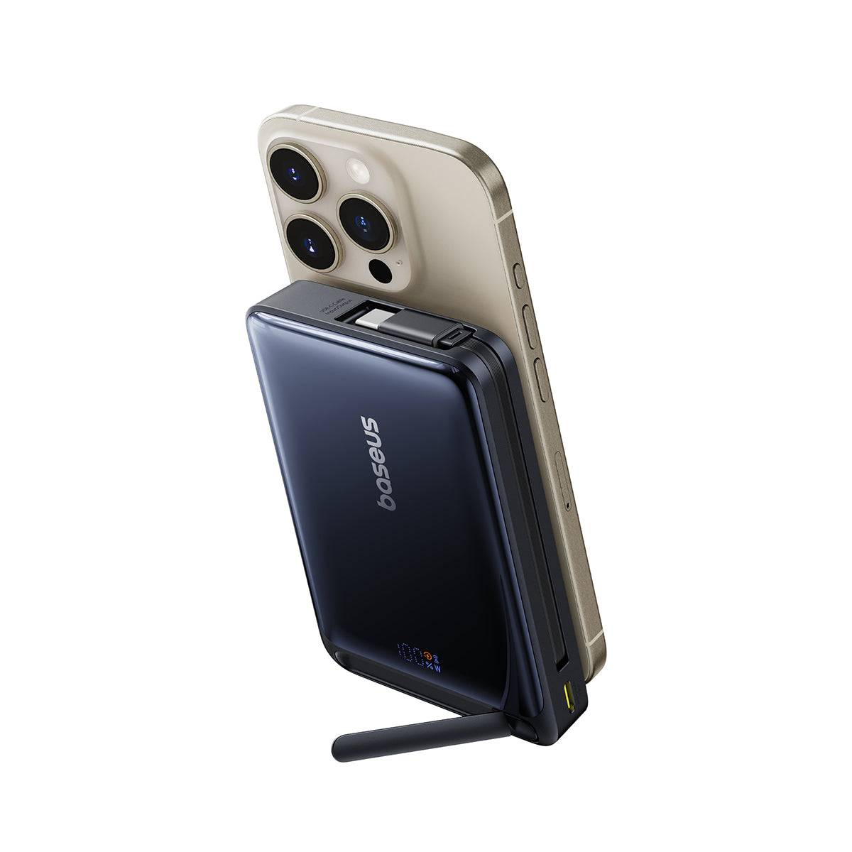 Powerbank Baseus Nomos Magnetic Qi2 10000mAh 45W Preta
