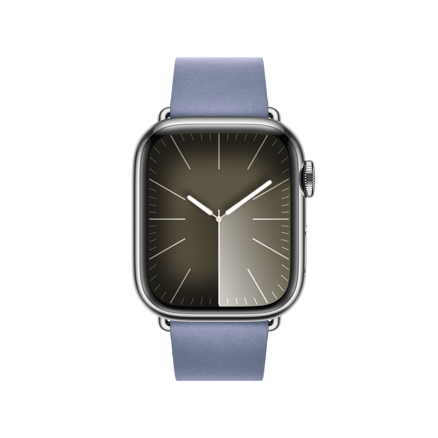 Bracelete azul lavanda com Fivela moderna de 41 mm - L