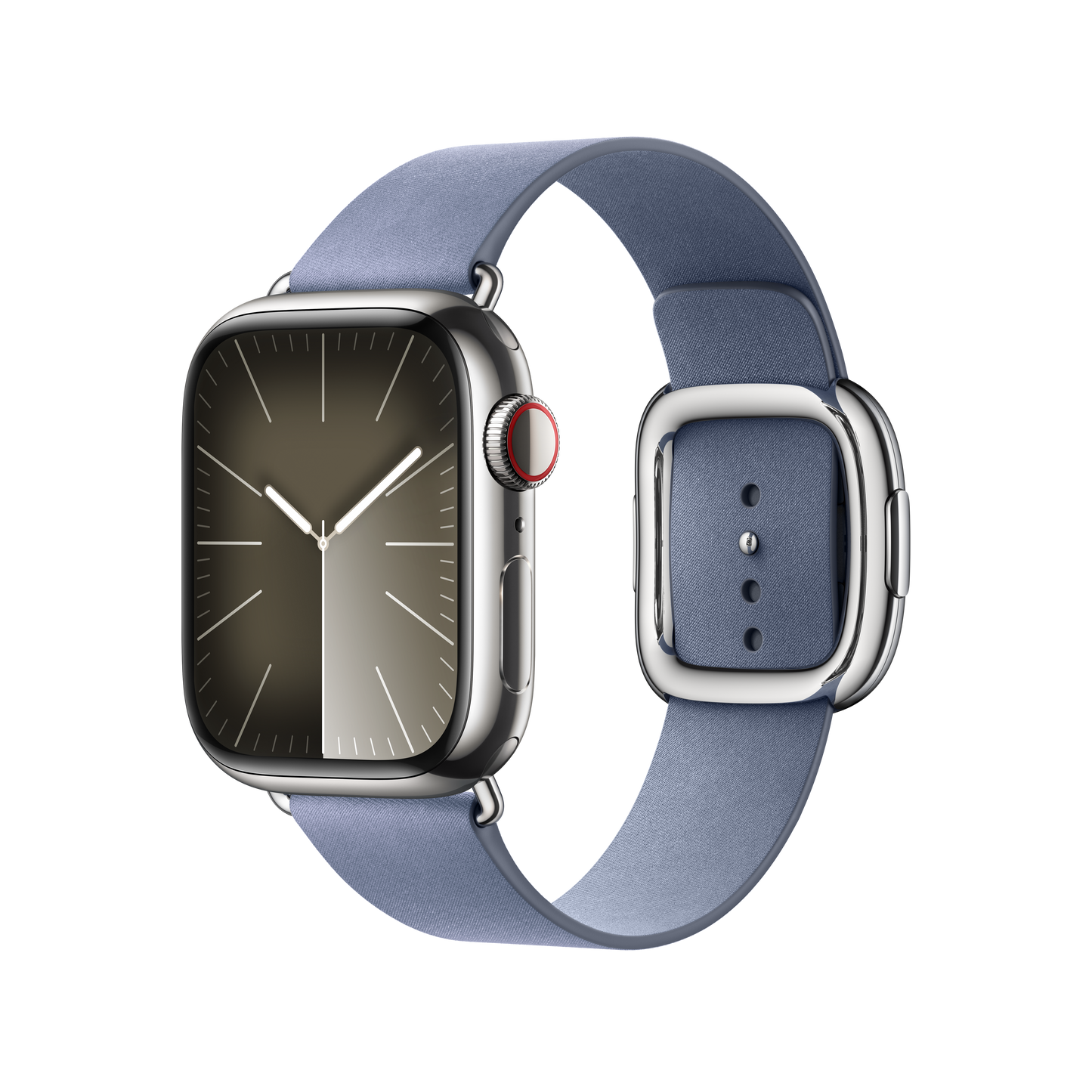 Bracelete azul lavanda com Fivela moderna de 41 mm - M
