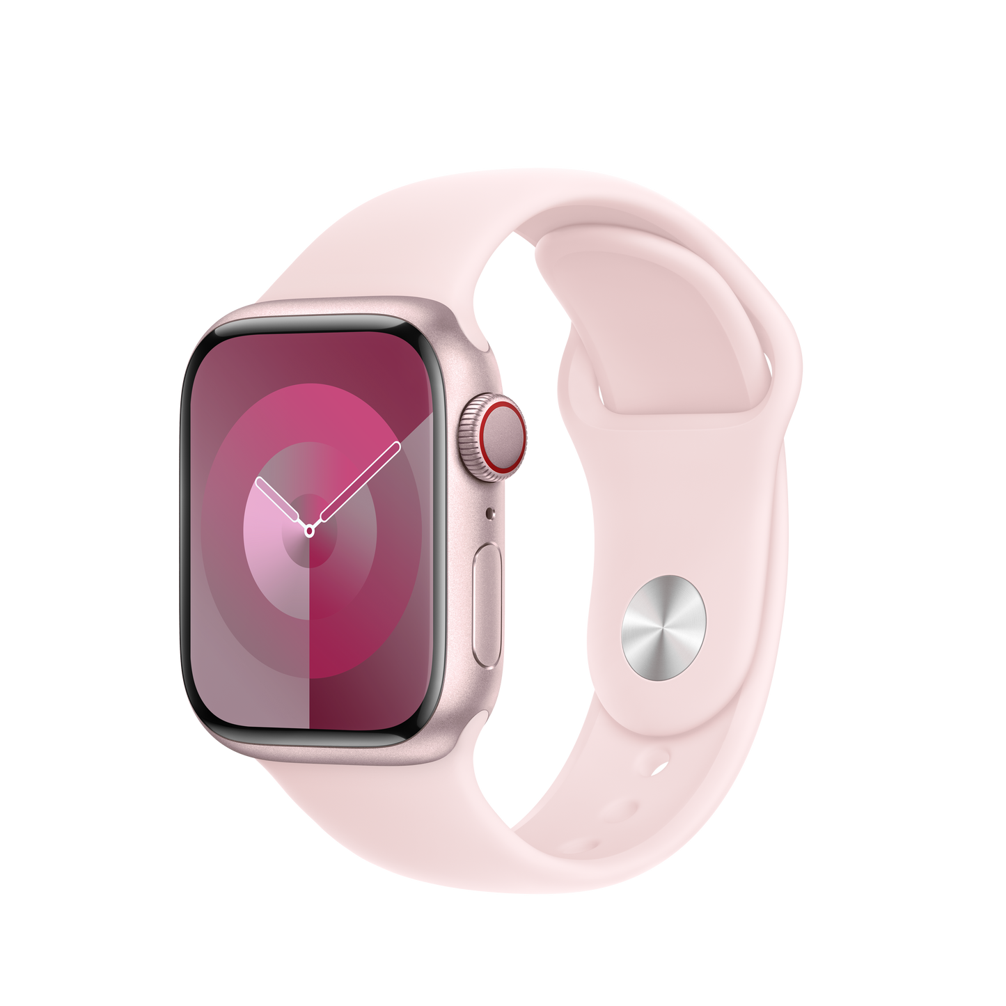 Bracelete desportiva rosa-claro de 41 mm - M/L