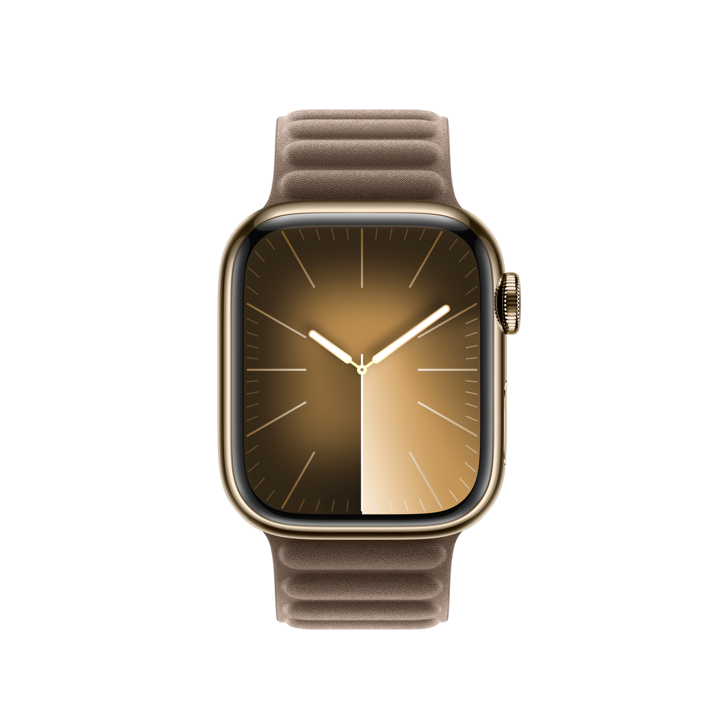 Bracelete de elos magnética castanho-toupeira de 41 mm - M/L