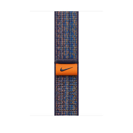 Loop desportiva Nike Game Royal/laranja de 45 mm