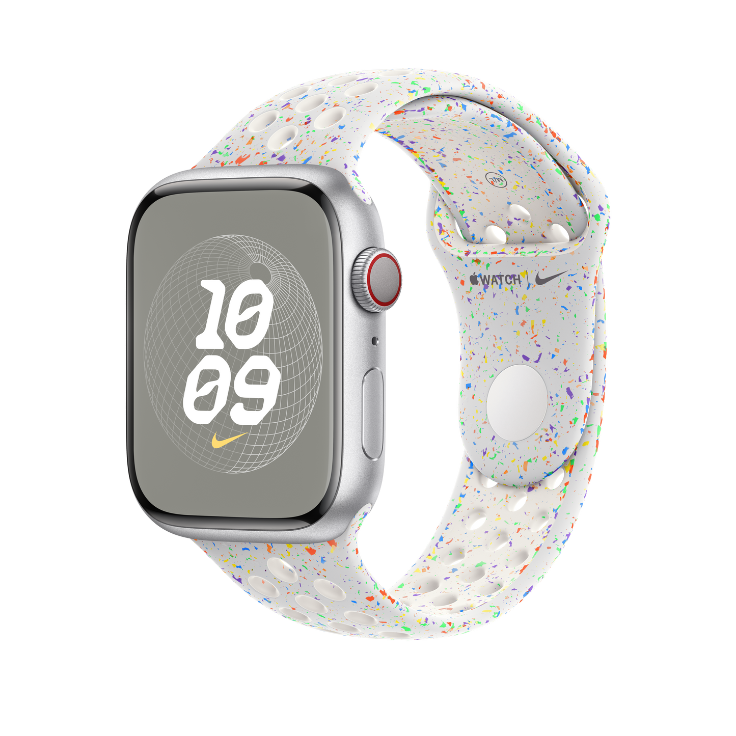 Bracelete desportiva Nike platina-pura de 45 mm - M/L