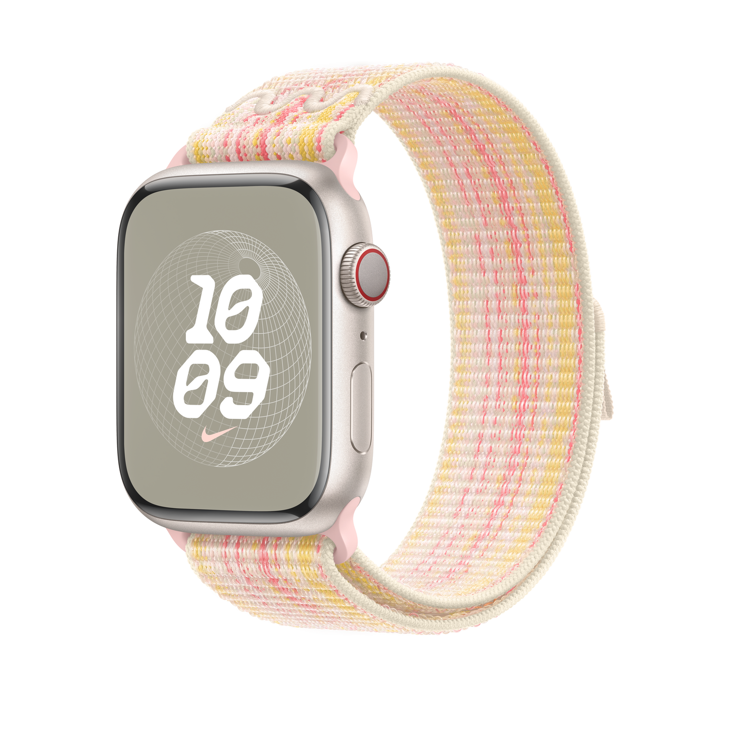 Loop desportiva Nike Starlight/rosa de 45 mm