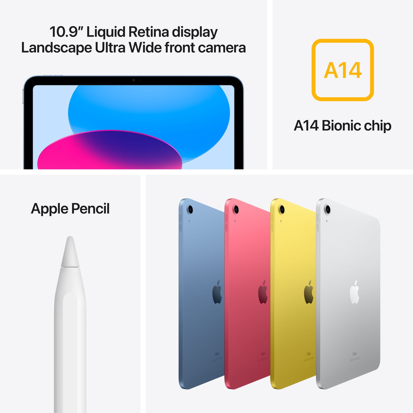 iPad de 10,9 polegadas Wi-Fi 64 GB - Rosa (10.ª geração)