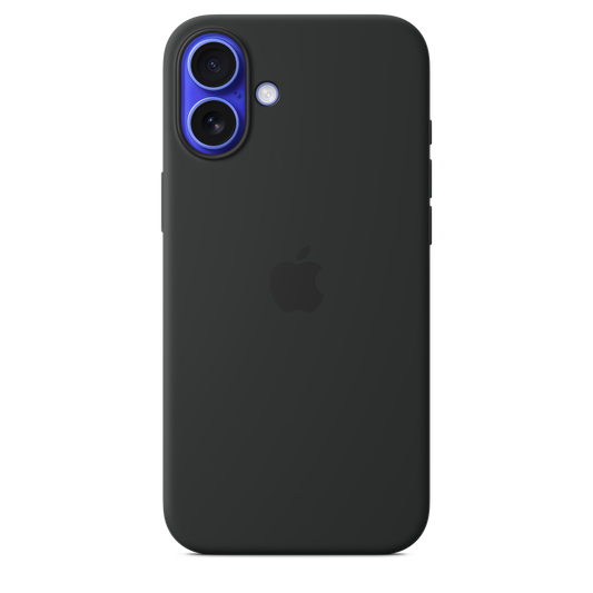 Capa em silicone com MagSafe para iPhone 16 Plus - Preto