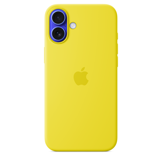 Capa em silicone com MagSafe para iPhone 16 Plus - Carambola