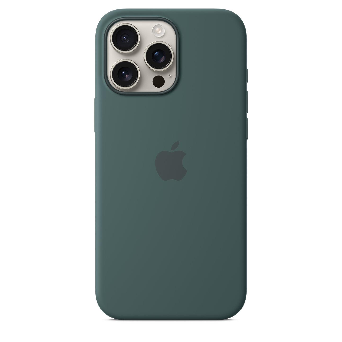 Capa em silicone com MagSafe para iPhone 16 Pro Max - Verde lago