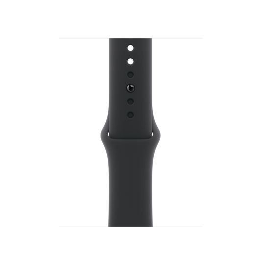 Bracelete desportiva preta de 40 mm - M/L