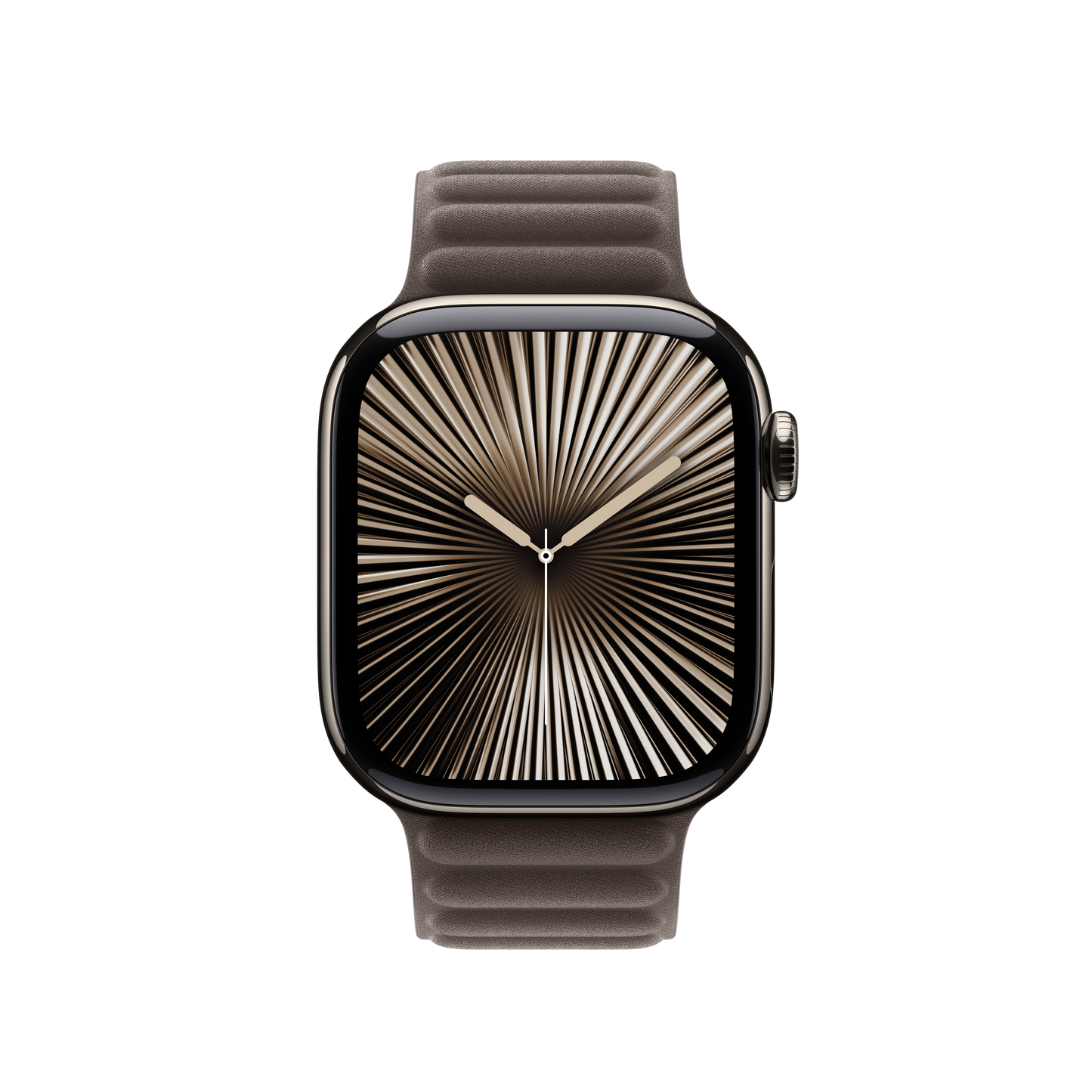 Bracelete de elos magnética castanho-toupeira escuro de 42 mm - S/M