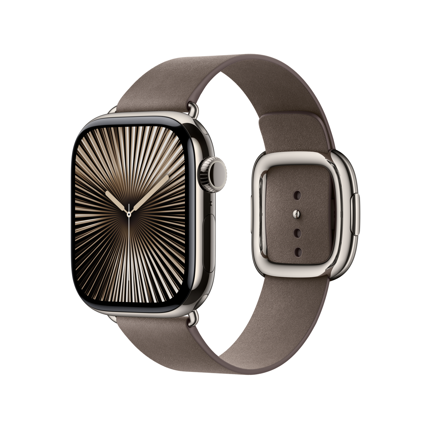 Bracelete castanho-toupeira escuro com Fivela moderna de 42 mm - S