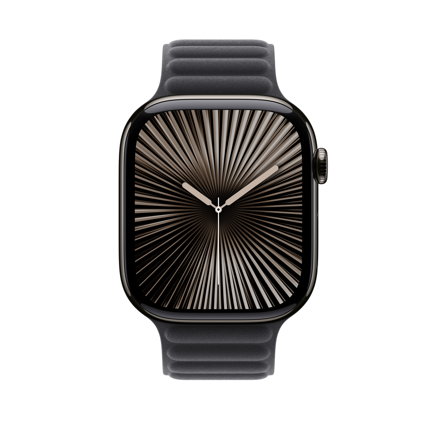 Bracelete de elos magnética preta de 46 mm - M/L