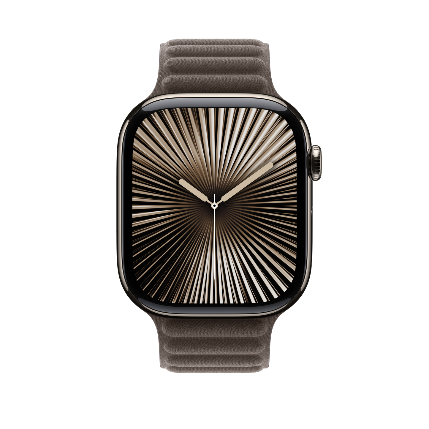 Bracelete de elos magnética castanho-toupeira escuro de 46 mm - S/M