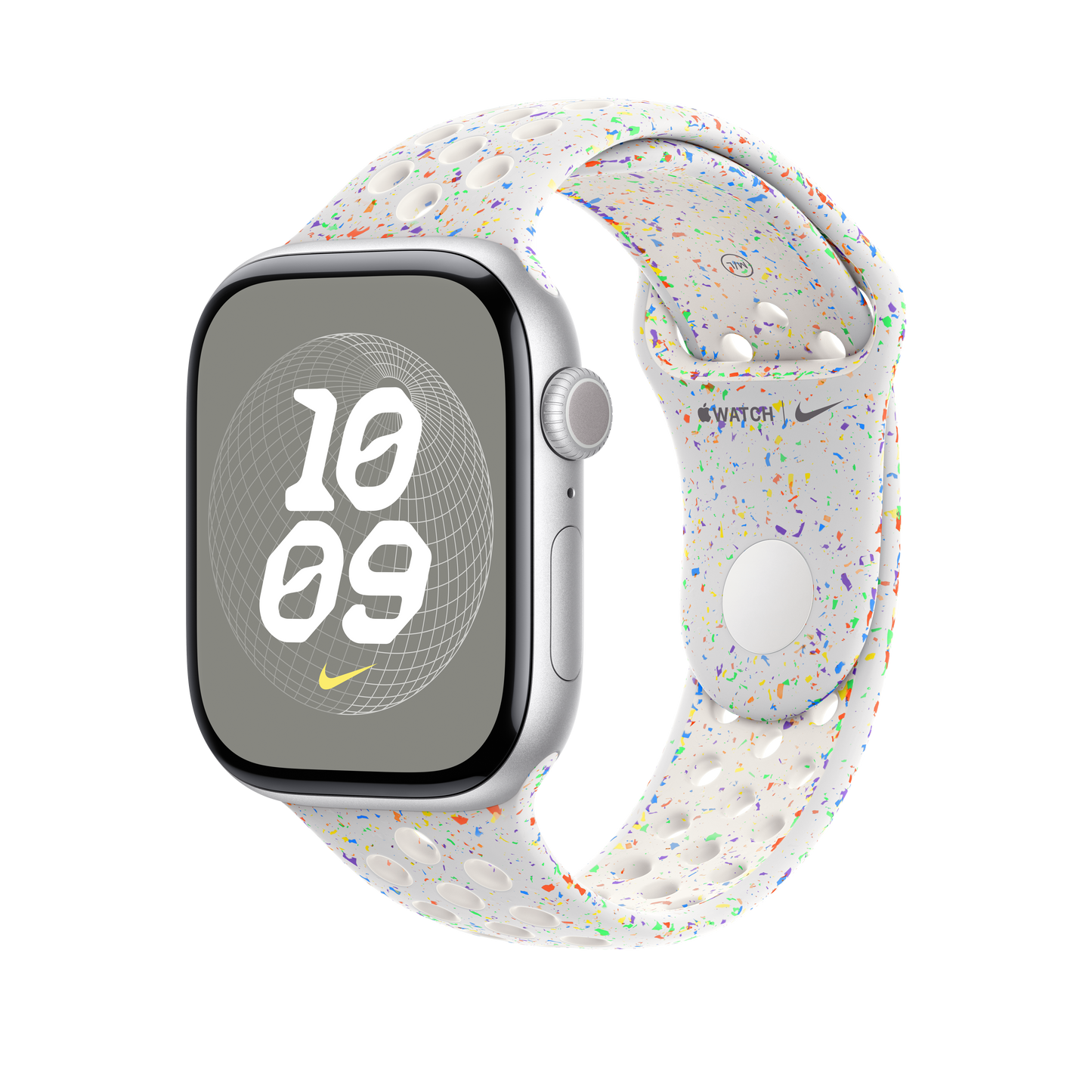 Bracelete desportiva Nike platina-pura de 46 mm - M/L
