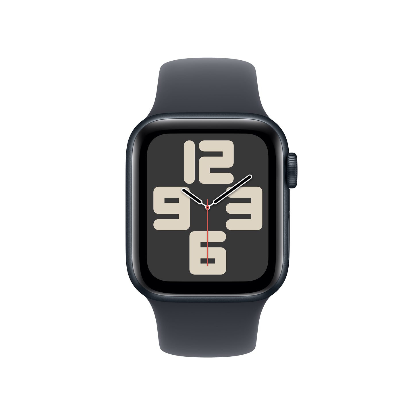 Apple Watch SE GPS, Caixa em alumínio meia-noite de 40 mm com Bracelete desportiva meia-noite - M/L