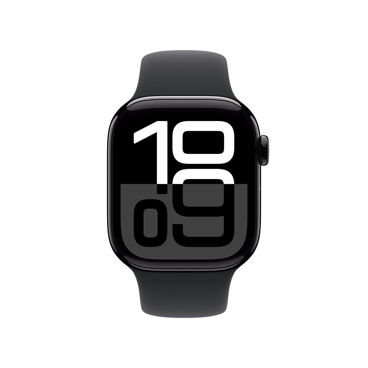 Apple Watch Series 10 GPS + Cellular, Caixa em alumínio preto brilhante de 42 mm com Bracelete desportiva preta - S/M