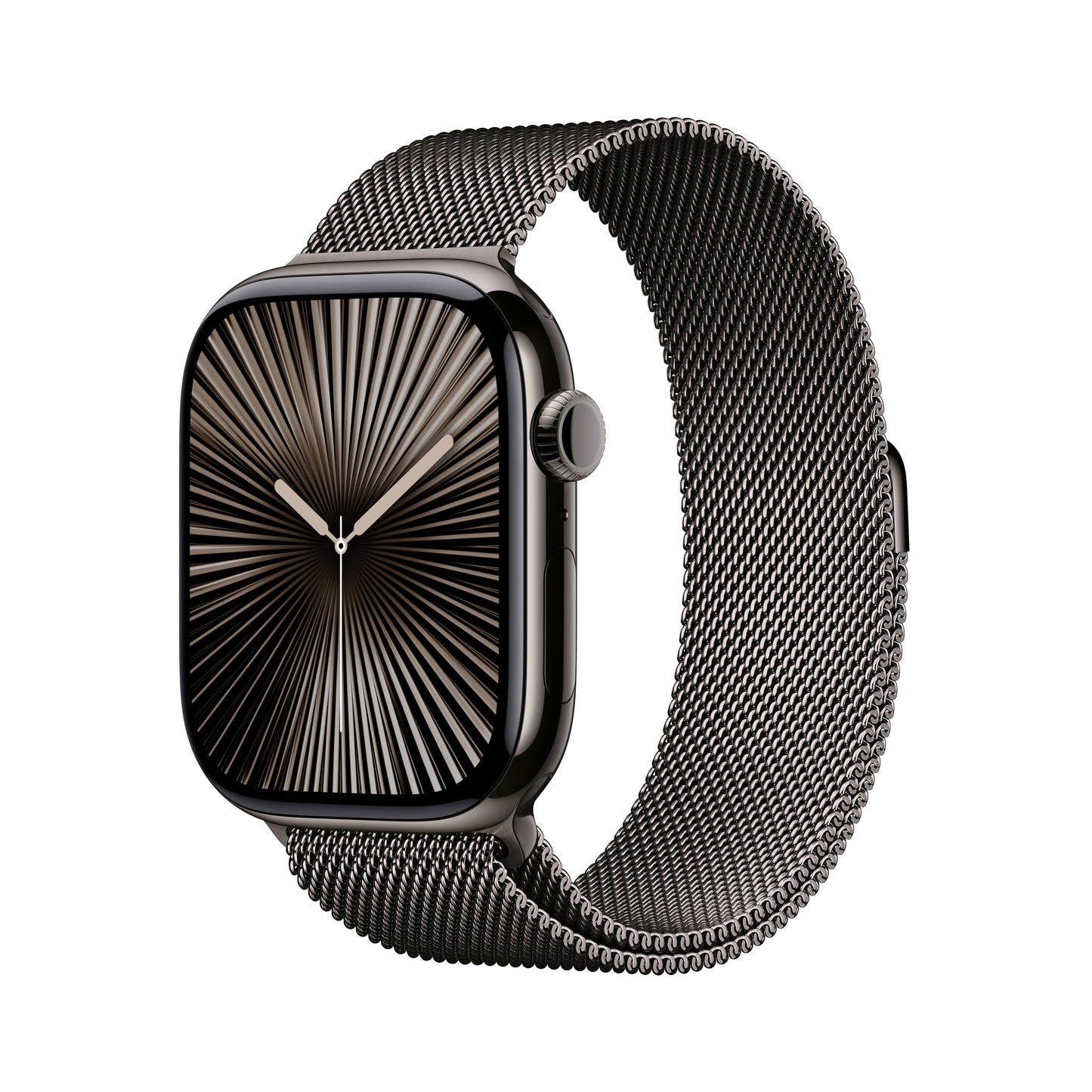 Apple Watch Series 10 GPS + Cellular, Caixa em titânio ardósia de 46 mm com Loop milanesa ardósia - S/M