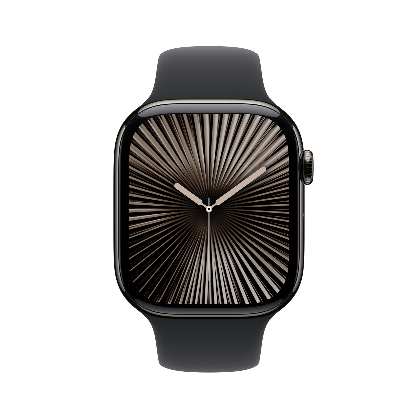 Apple Watch Series 10 GPS + Cellular, Caixa em titânio ardósia de 46 mm com Bracelete desportiva preta - S/M