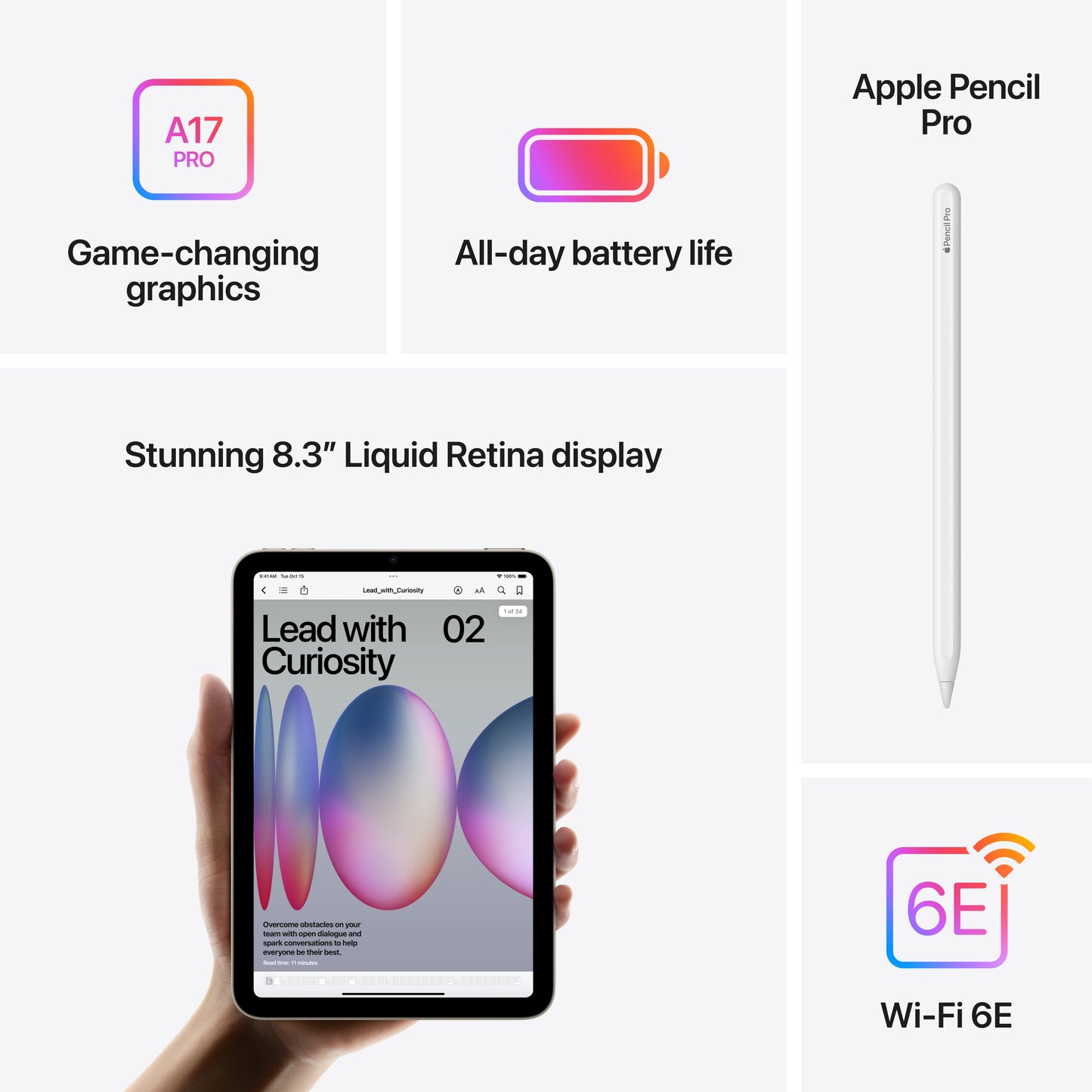iPad mini Wi-Fi 256 GB - Azul (A17 Pro)