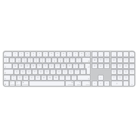 Magic Keyboard com Touch ID e teclado numérico para modelos de Mac com processador Apple - Português - Teclas brancas