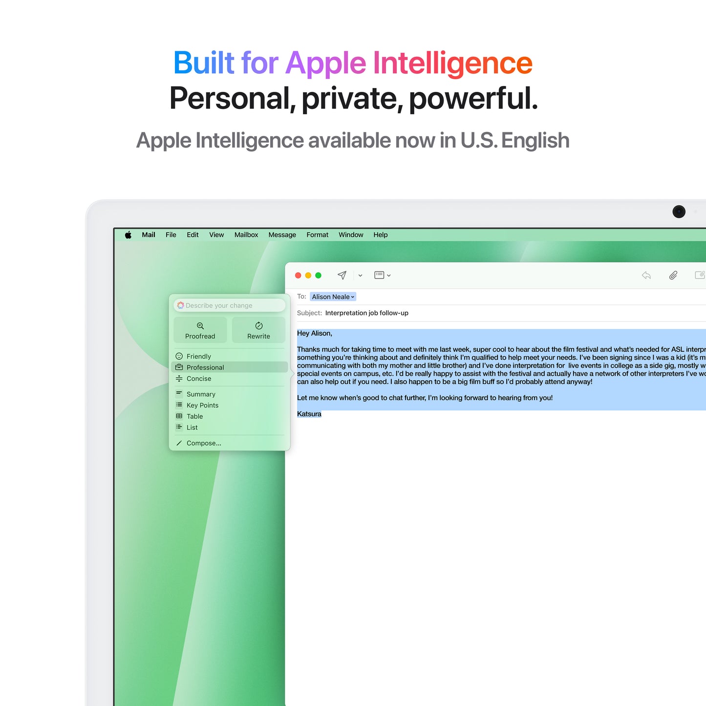 iMac com ecrã Retina 4,5K de 24 polegadas: Processador M4 da Apple com CPU 8-core e GPU 8-core, 256 GB SSD - Verde