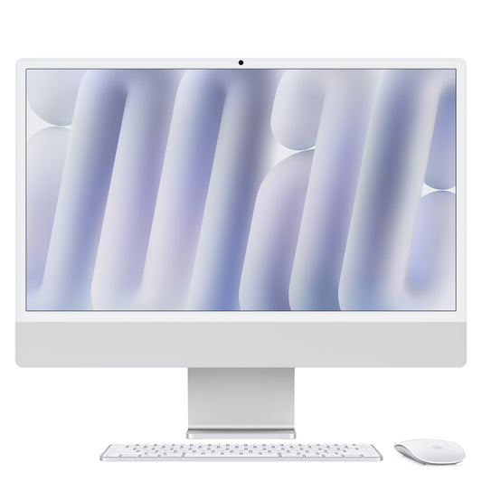 iMac com ecrã Retina 4,5K de 24 polegadas: Processador M4 da Apple com CPU 8-core e GPU 8-core, 256 GB SSD - Prateado
