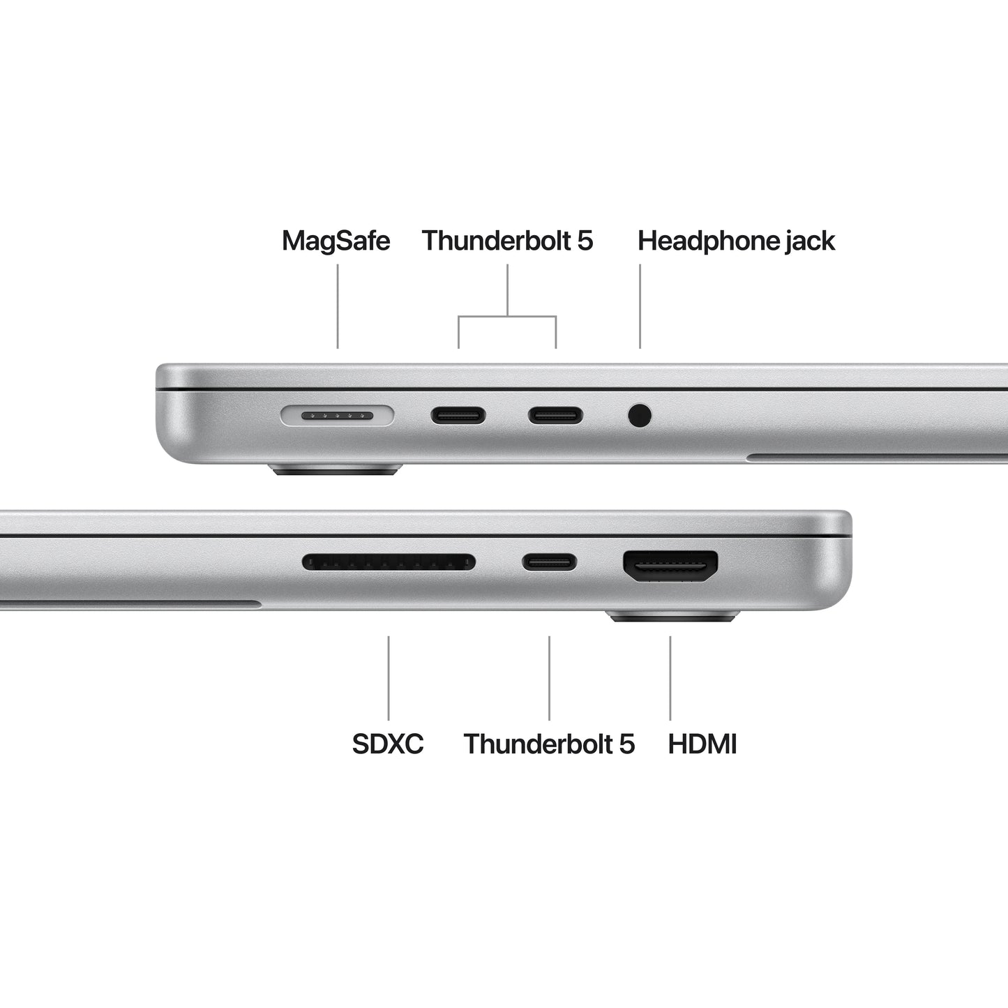 MacBook Pro de 14 polegadas: Processador M4 Max da Apple com CPU 14-core e GPU 32-core, 1 TB SSD - Prateado