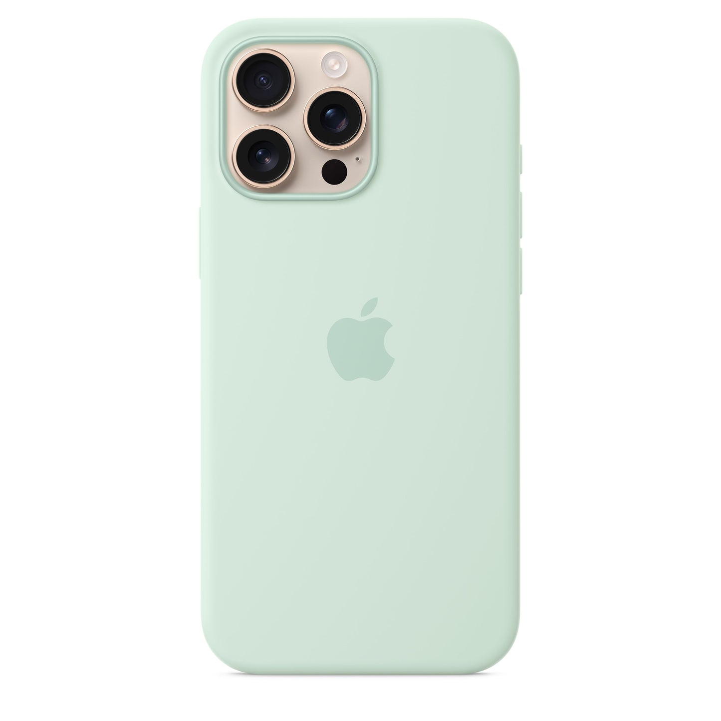 Capa em silicone com MagSafe para iPhone 16 Pro Max - Água-marinha