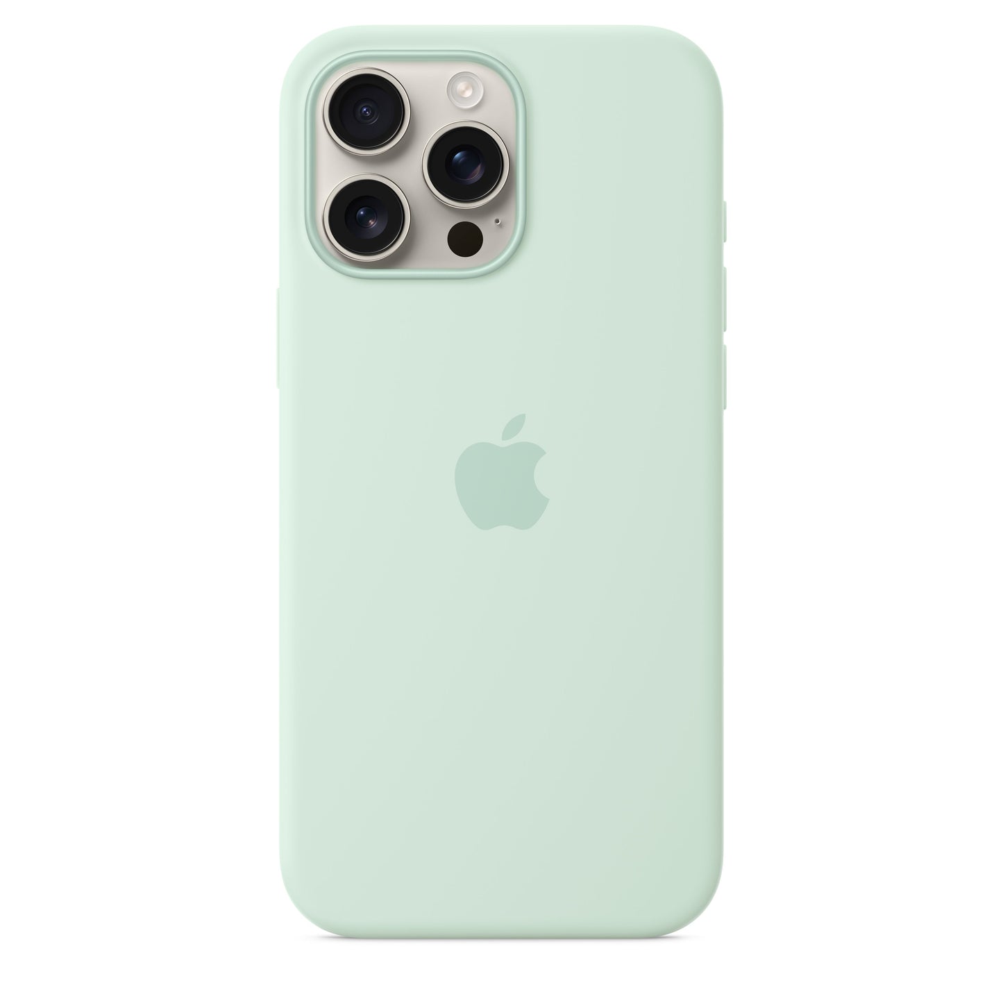 Capa em silicone com MagSafe para iPhone 16 Pro Max - Água-marinha