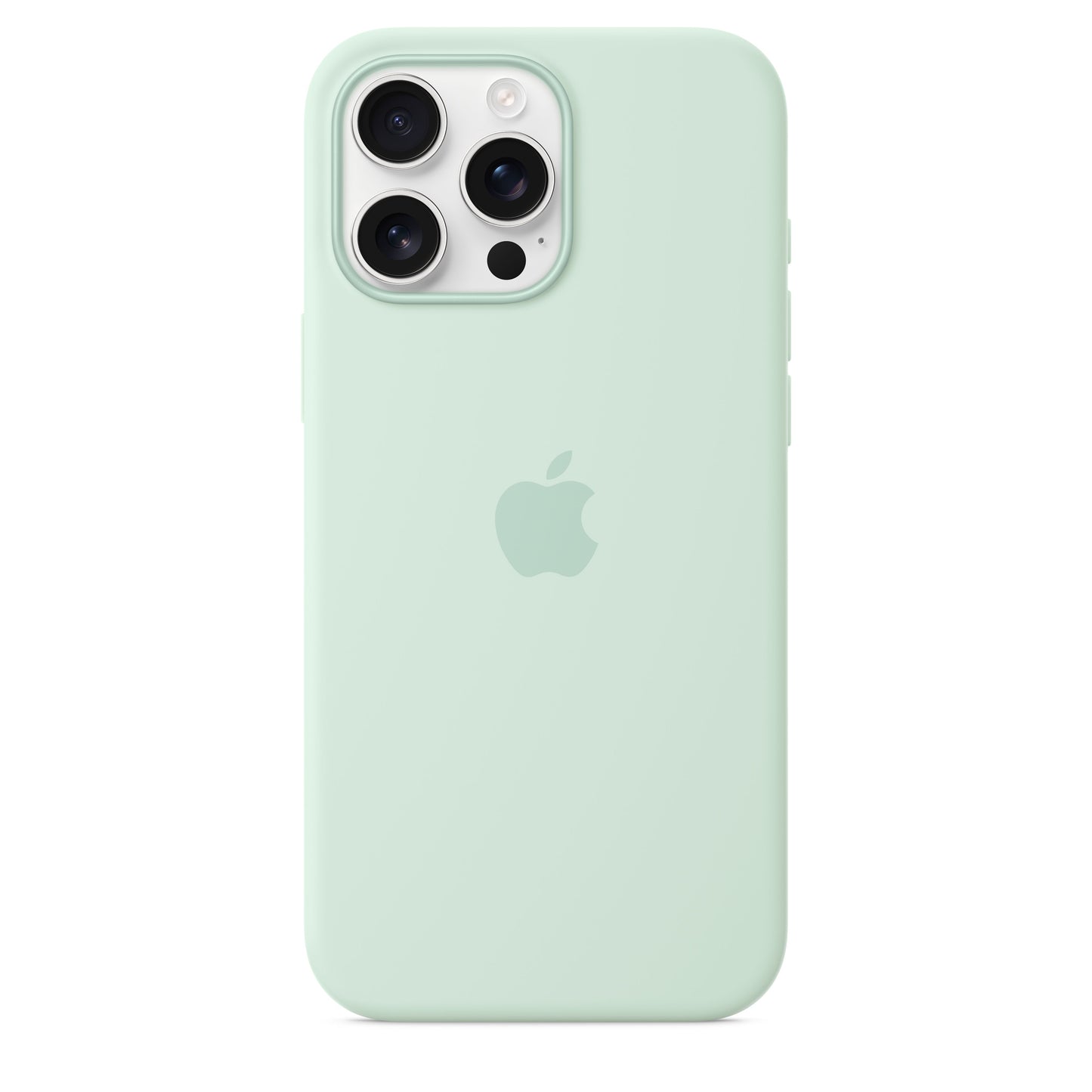 Capa em silicone com MagSafe para iPhone 16 Pro Max - Água-marinha